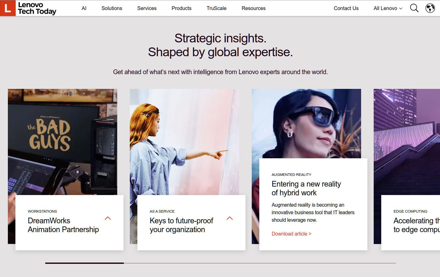 Portfolio Snapshot: Lenovo Tech Today