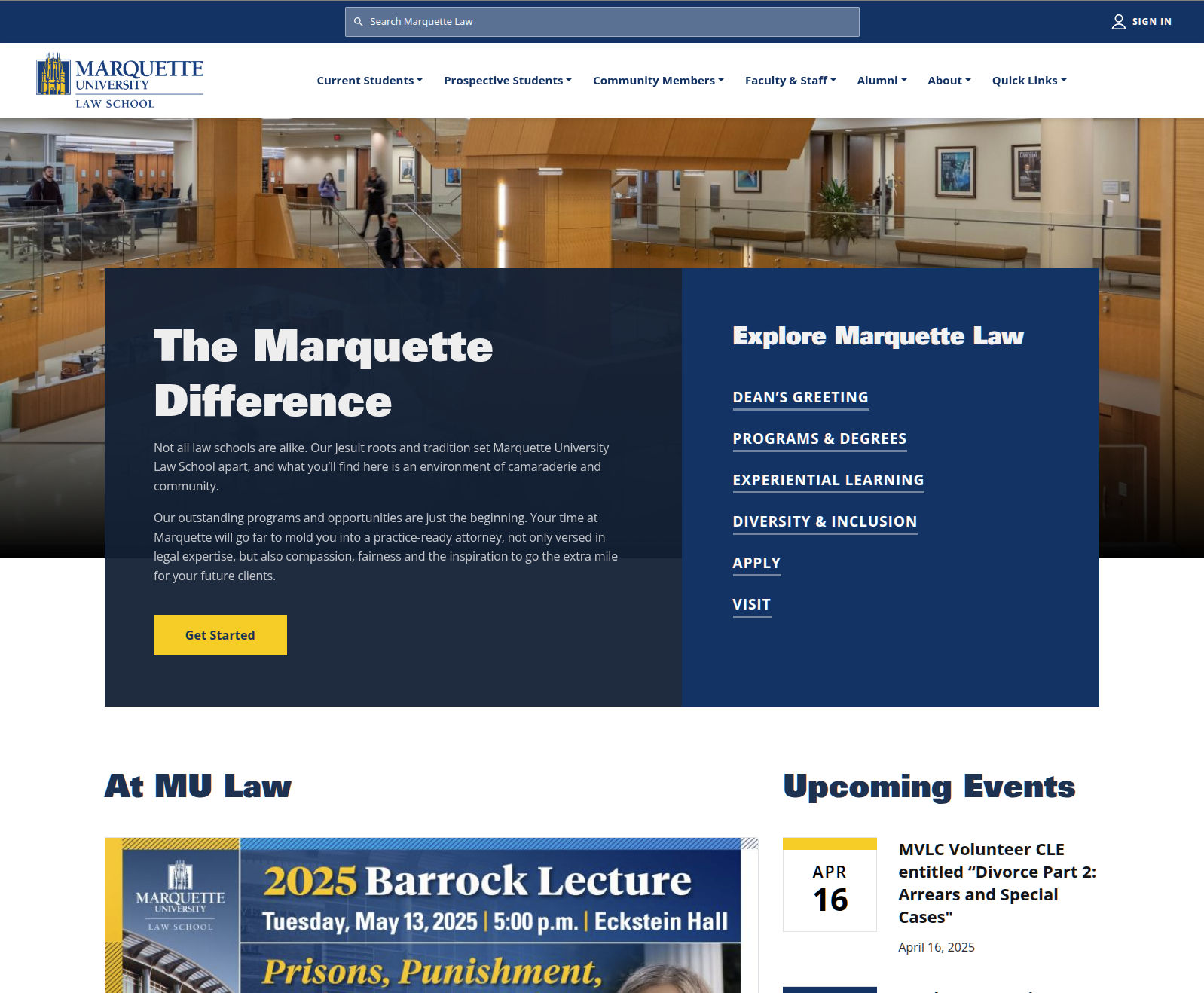 Portfolio Snapshot: Marquette Law University